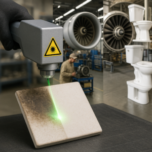 Czyszczenie laserowe w przemyśle ceramicznym – najnowsze rozwiązania