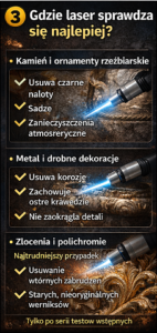 - Czyszczenie laserem