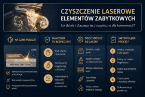 Czyszczenie elementów zabytkowych – czy laser jest bezpieczny dla konserwacji