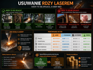 Usuwanie rdzy laserem – kiedy to się opłaca, a kiedy nie