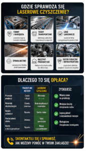 Laserowe czyszczenie linii produkcyjnej bez przestojów