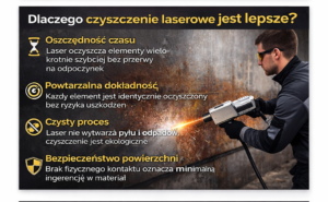 Laser vs ręczne czyszczenie mechaniczne – czas i dokładność