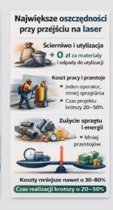 Ile można zaoszczędzić przechodząc z piaskowania na laser