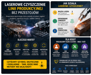 Laserowe czyszczenie linii produkcyjnej bez przestojów