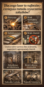 Renowacja zabytkowych elementów metalowych laserem