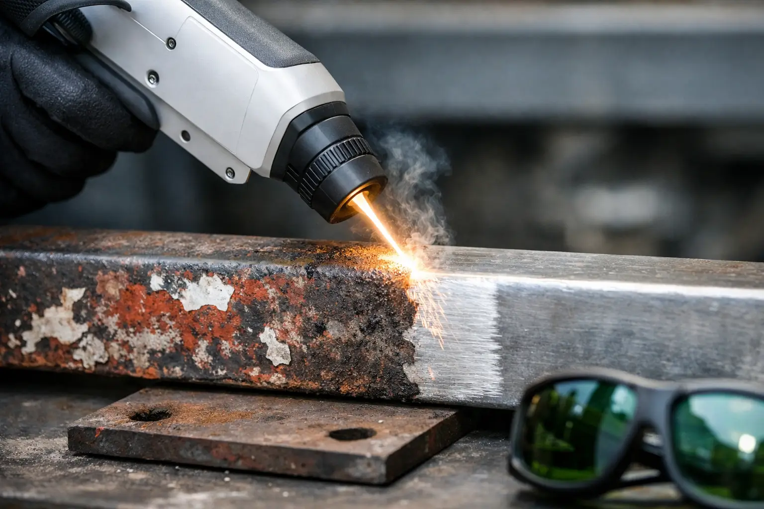 Laserowe usuwanie farby z metalu w praktyce